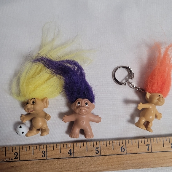 Lot of 10 Misc Mini Troll Dolls Pencil Topper Figures - Picture 5 of 6